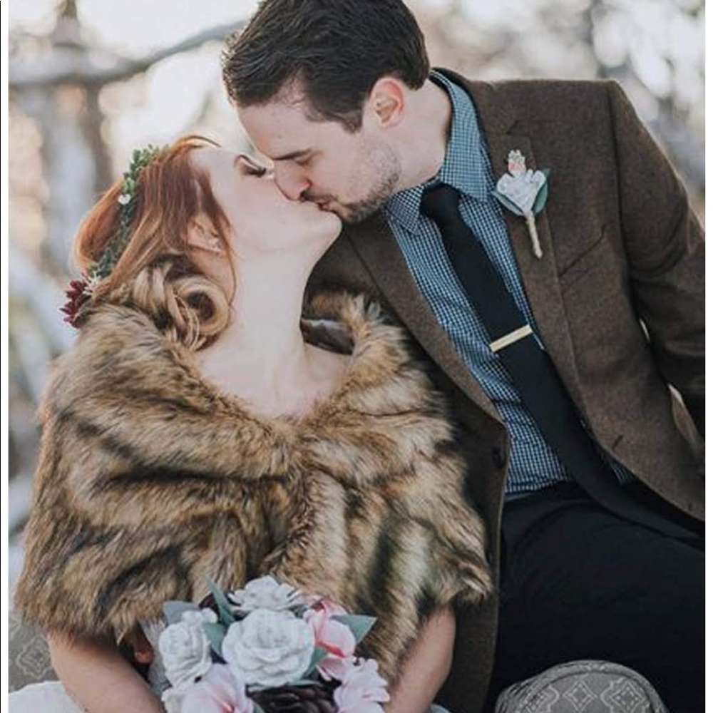 Faux Fur Wrap and Shawl